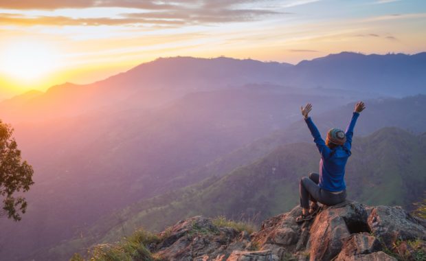 Woman on Mountain